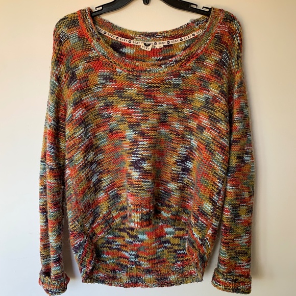 Oversized Multicolor Knit Sweater - Picture 1 of 9
